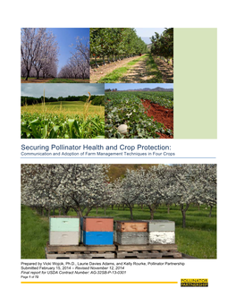 Securing Pollinator Health and Crop Protection: Communication and Adoption of Farm Management Techniques in Four Crops