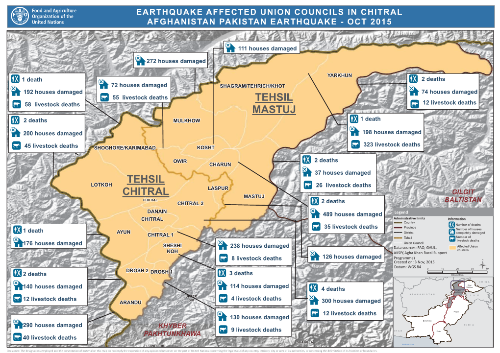 Chitral Earthquake Affected Ucs