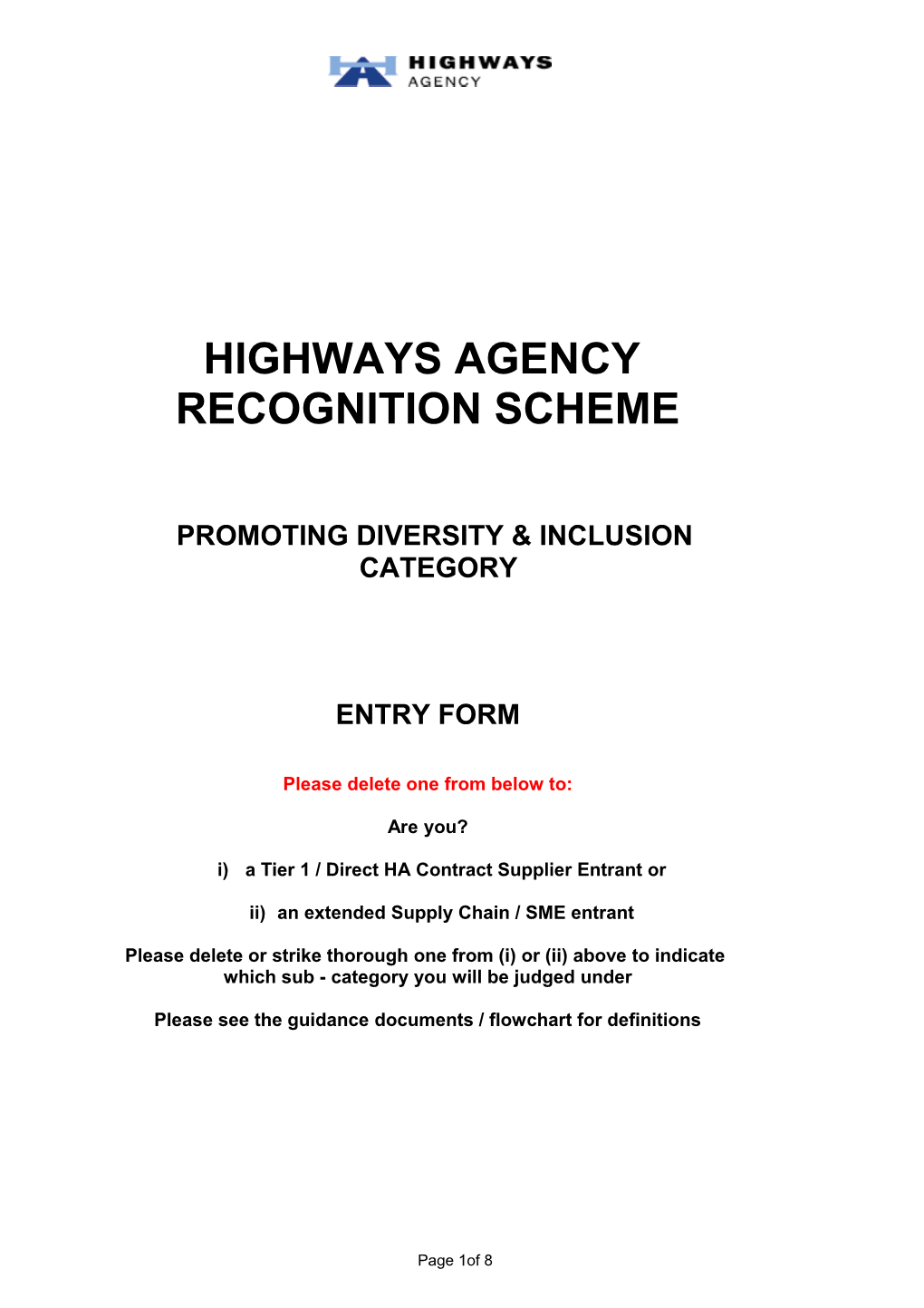 Highways Agency