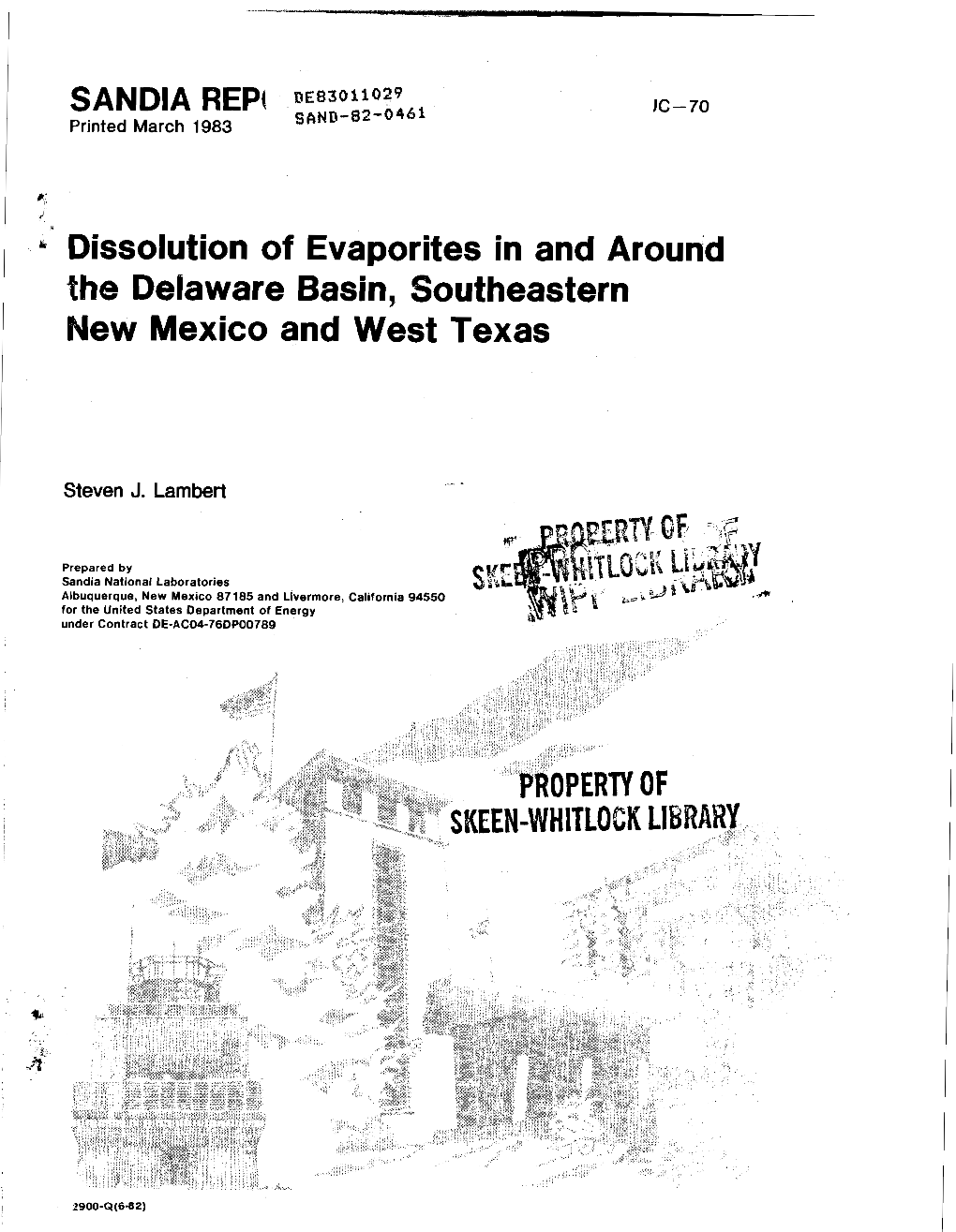 Dissolution of Evaporites in and Around the Delaware Basin, Southeastern New Mexico and West Texas