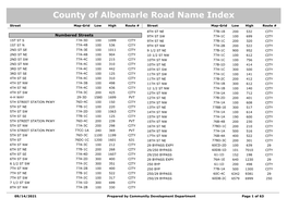County of Albemarle Road Name Index