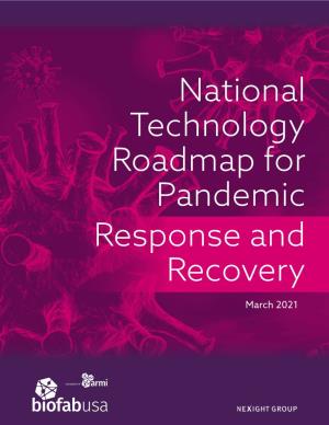 National Technology Roadmap for Pandemic Response and Recovery