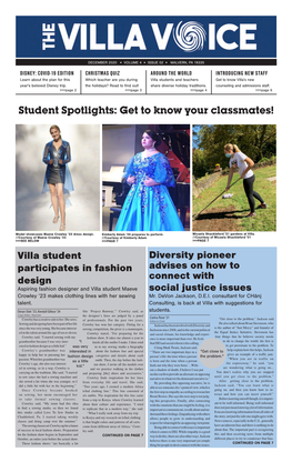 Student Spotlights: Get to Know Your Classmates!
