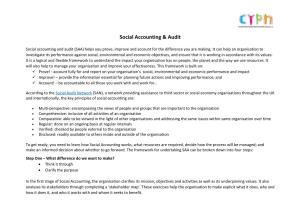 Social Accounting & Audit