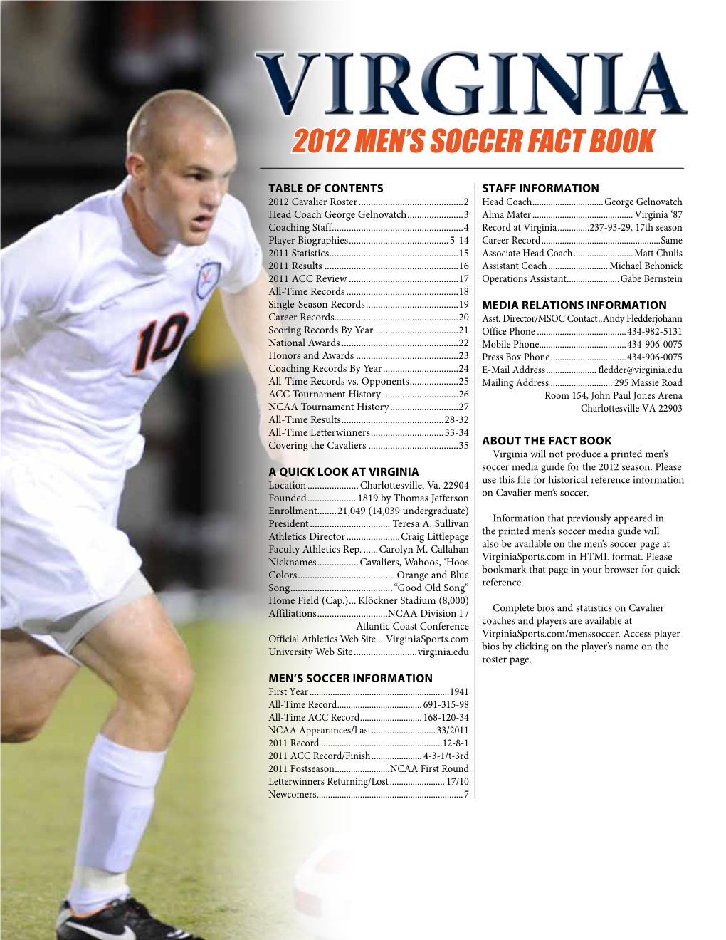 2012 Men's Soccer Fact Book