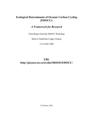 Ecological Determinants of Oceanic Carbon Cycling (EDOCC)