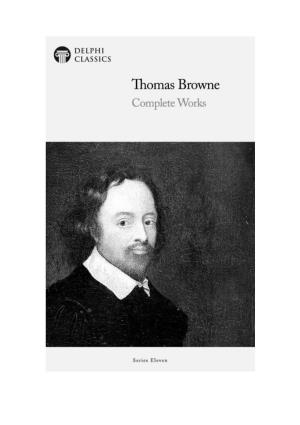 Thomas Browne (1605-1682)