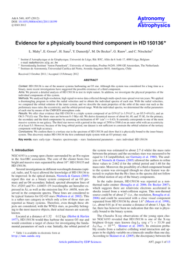 Evidence for a Physically Bound Third Component in HD 150136⋆