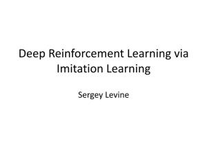 Deep Reinforcement Learning Via Imitation Learning