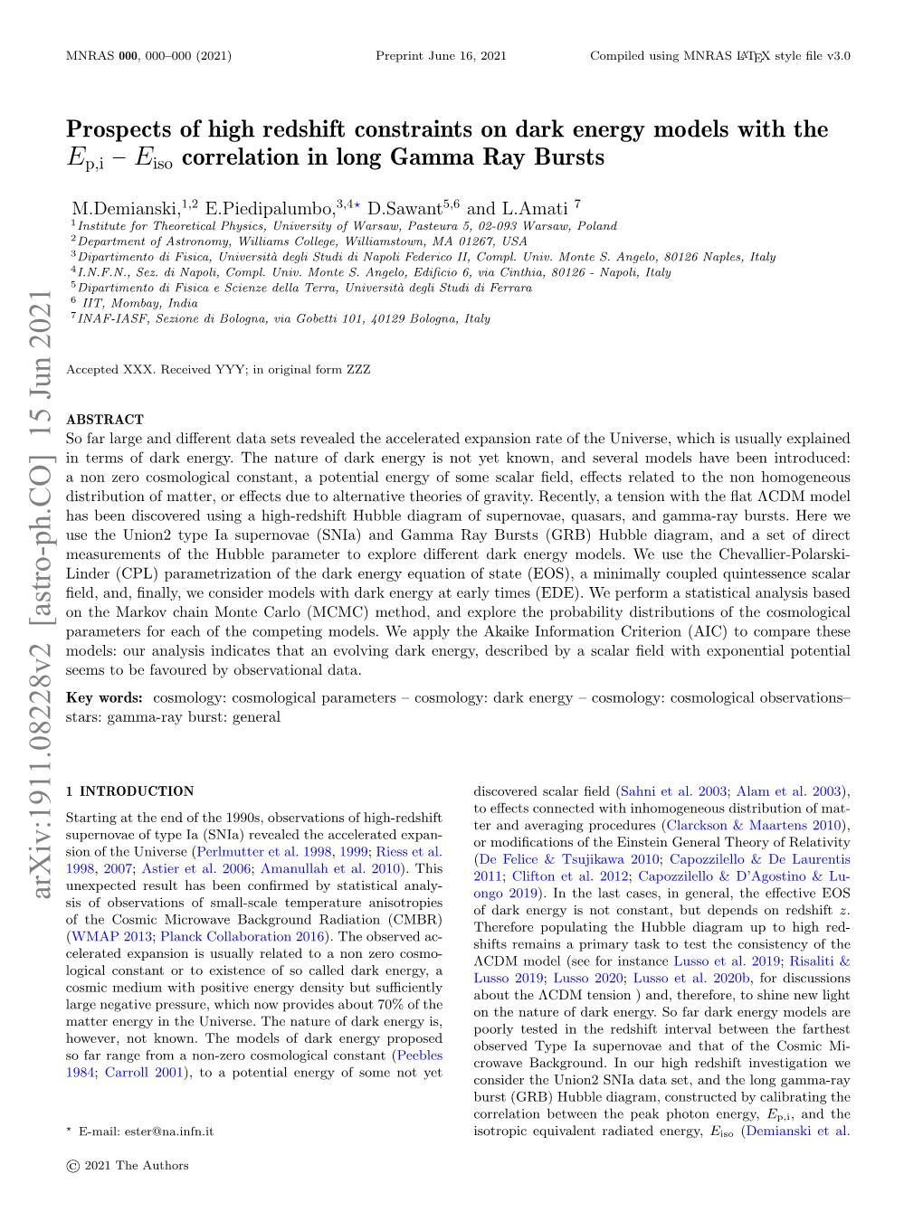 Prospects of High Redshift Constraints on Dark Energy Models with the Ep,I – Eiso Correlation in Long Gamma Ray Bursts