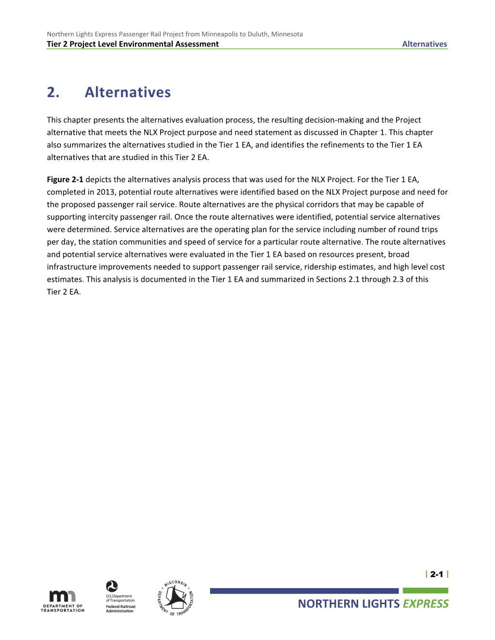 Chapter 2 Alternatives