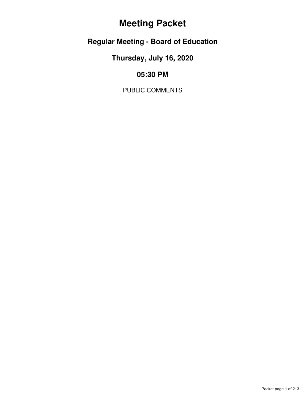 Regular Board Meeting Minutes - June 18 2020.Pdf (P
