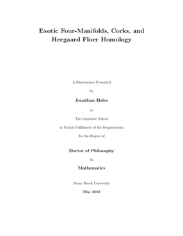 Exotic Four-Manifolds, Corks, and Heegaard Floer Homology