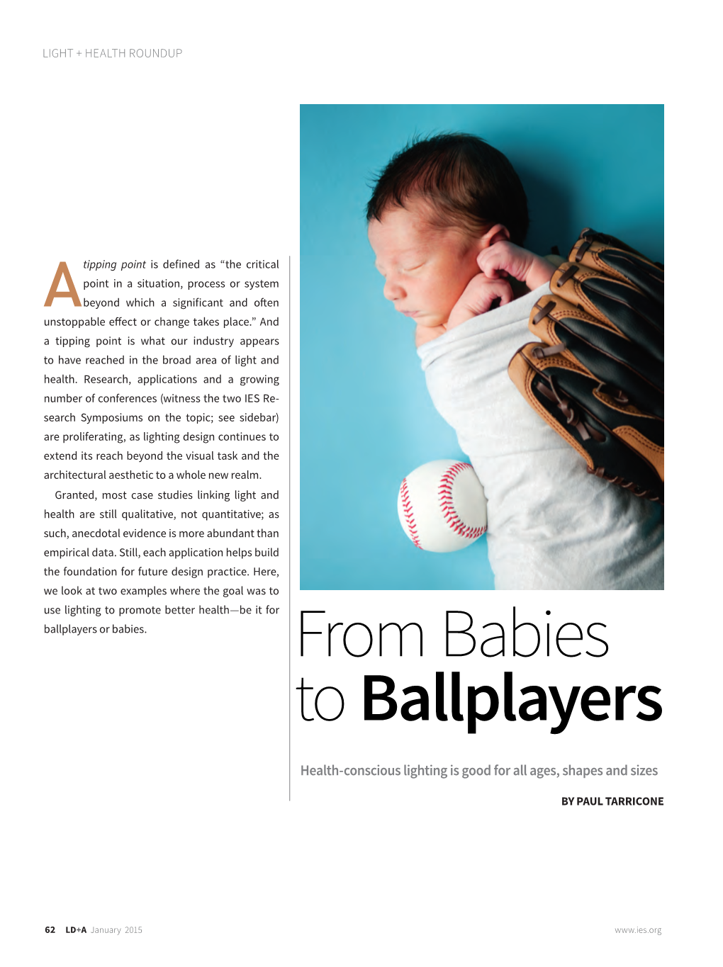 From Babies to Ballplayers