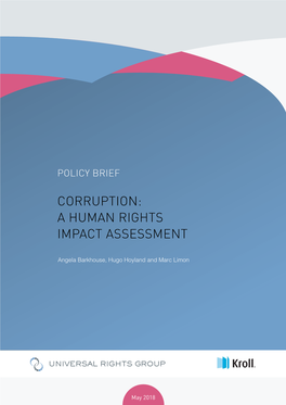 Corruption: a Human Rights Impact Assessment