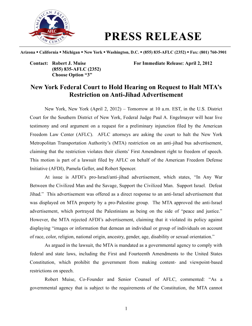 News Release