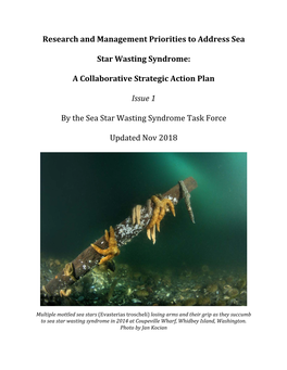Research and Management Priorities to Address Sea Star