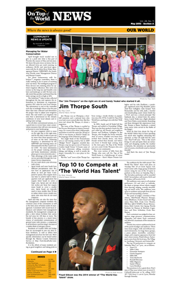 Top 10 to Compete at 'The World Has Talent' Jim Thorpe South