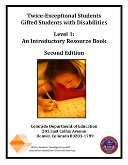 Twice-Exceptional Students Gifted Students with Disabilities Level 1