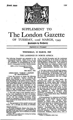 The London Gazette of TUESDAY, 2And MARCH, 1949