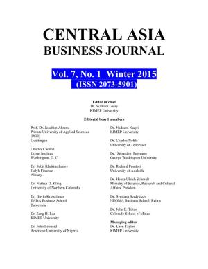 Central Asia Business Journal