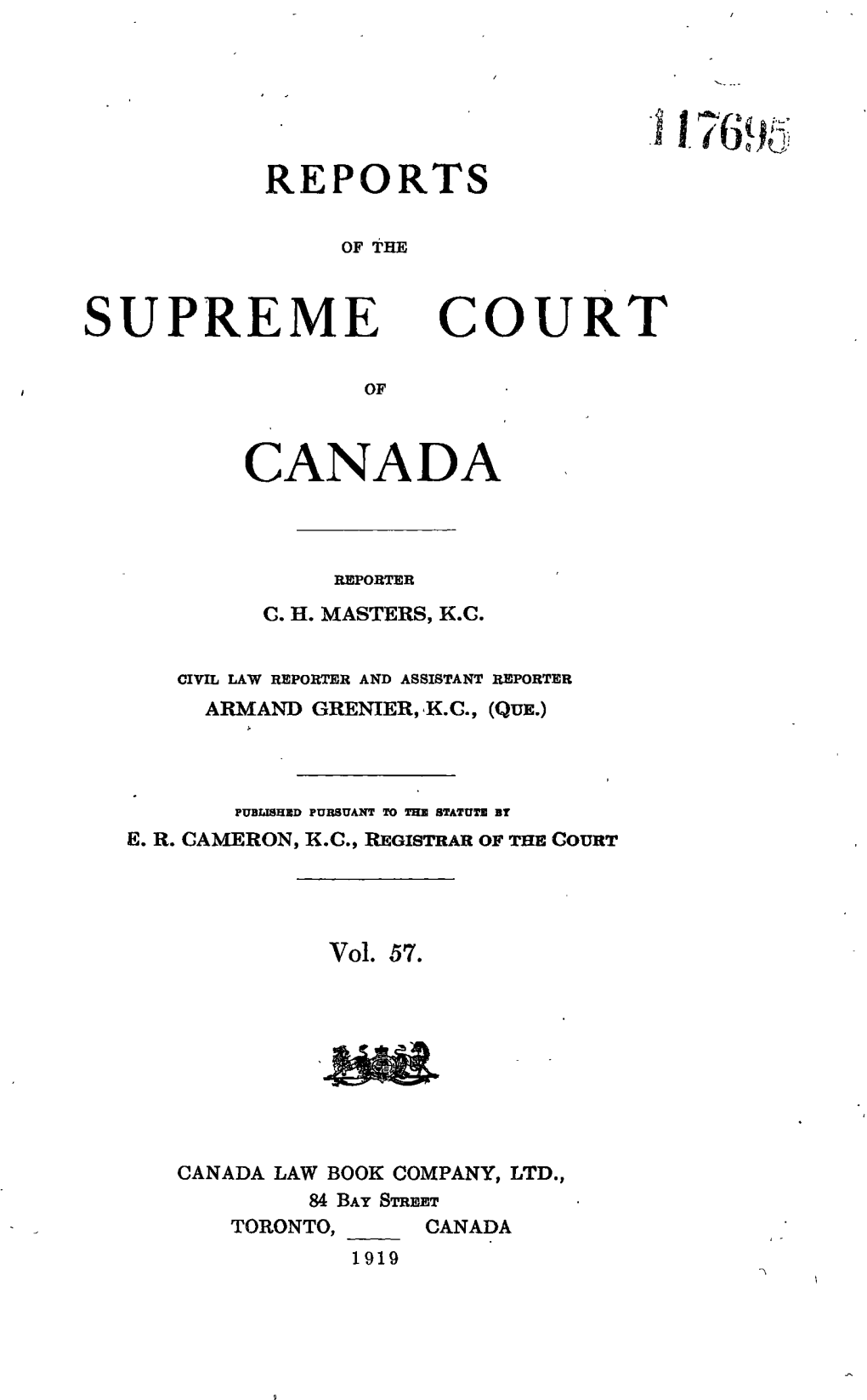 Supreme Court of Canada