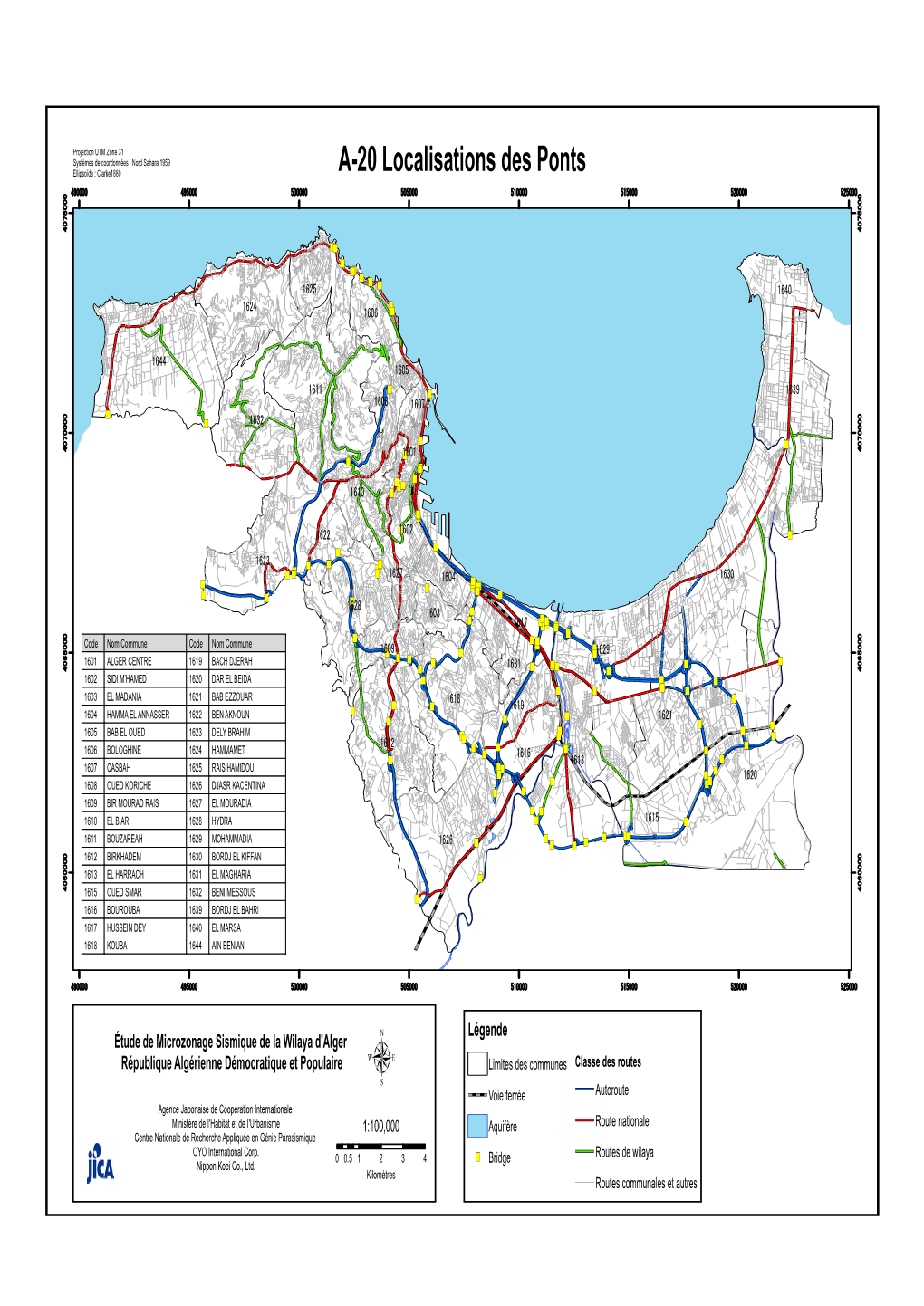 A-20 Localisations Des Ponts 490000 495000 500000 505000 510000 515000 520000 525000 4075000 4075000 )")" )" )")")" )" )" 1625 )" 1640 )" 1624 1606 )")"