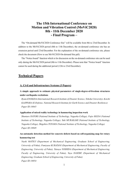 (Movic2020) 8Th - 11Th December 2020 - Final Program –