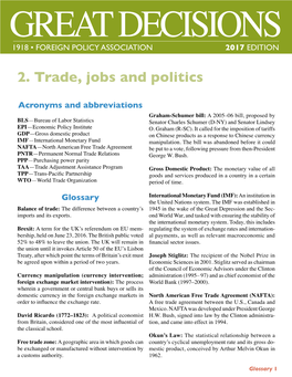 2. Trade, Jobs and Politics