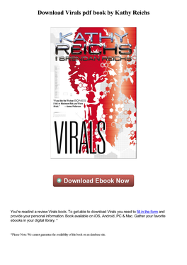 Download Virals Pdf Book by Kathy Reichs