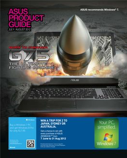 Asus Product Guide July - August 2012
