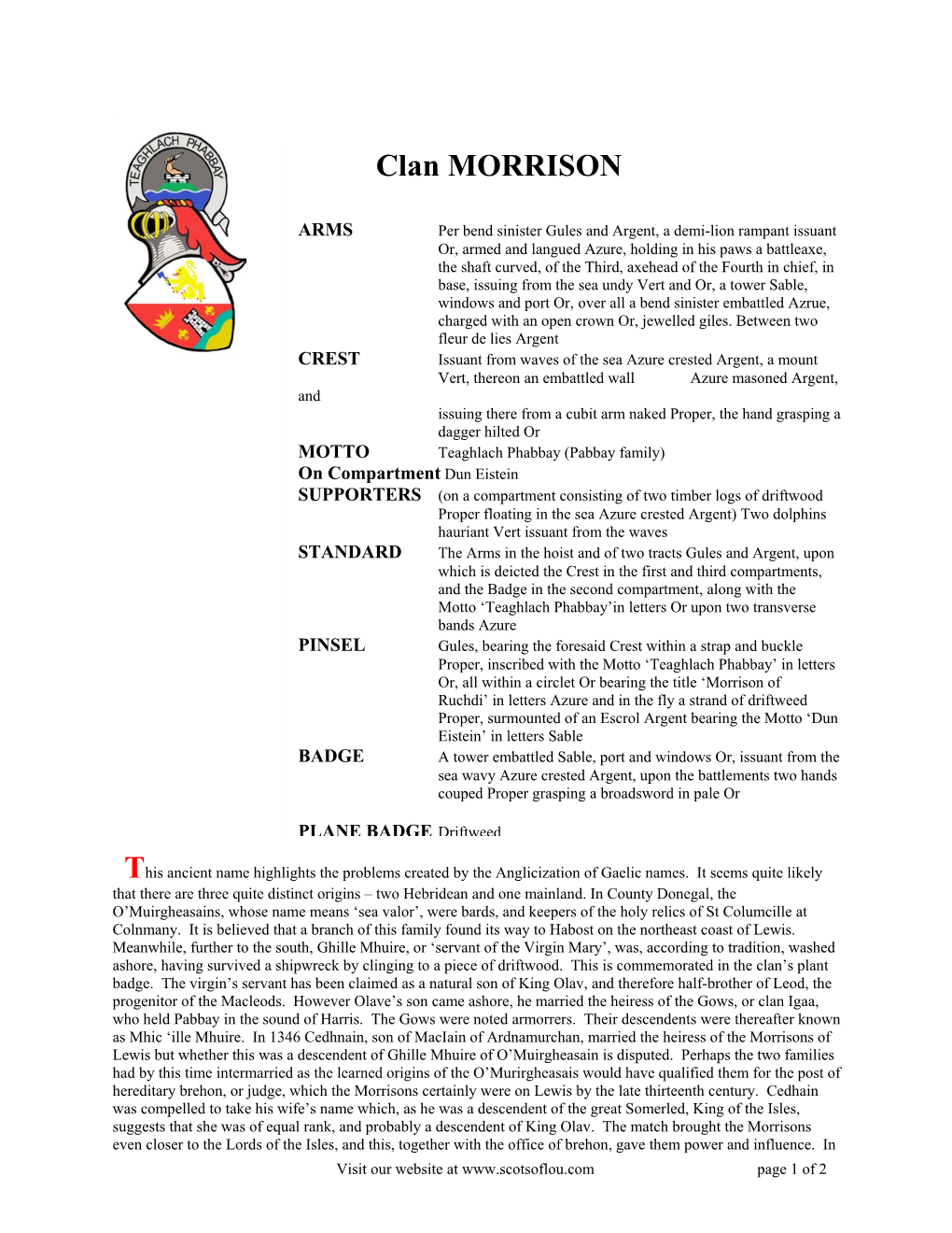 Clan MORRISON