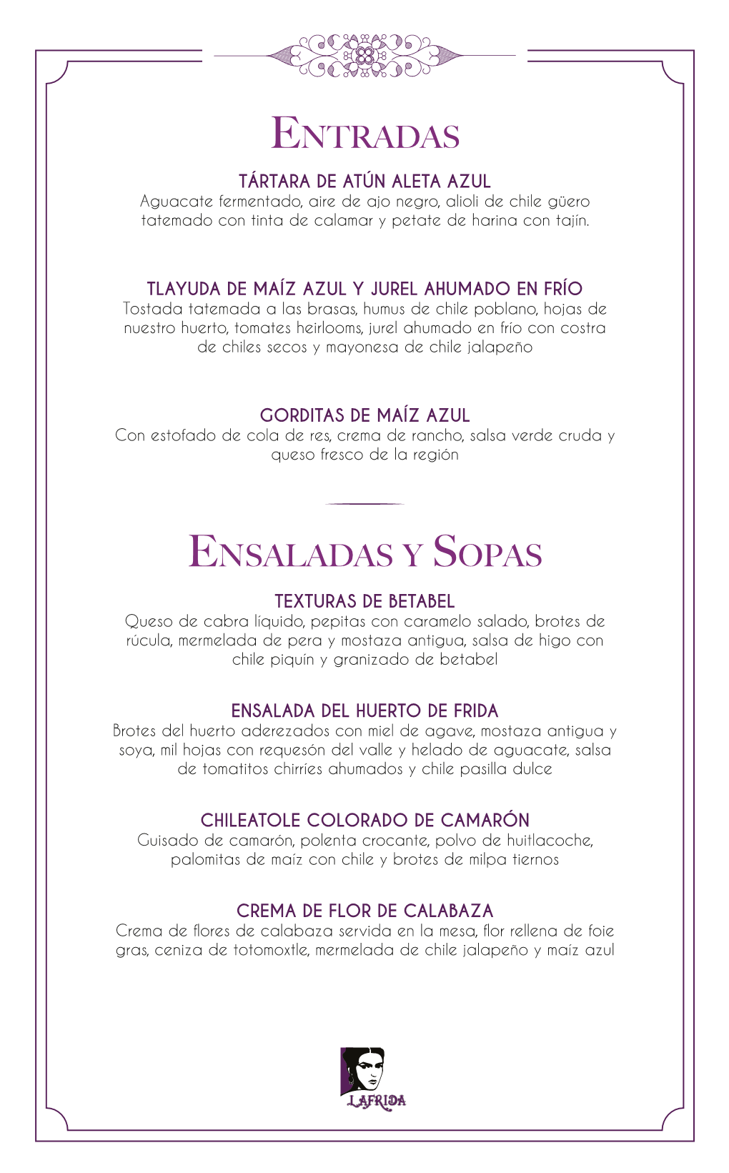 Entradas Ensaladas Y Sopas