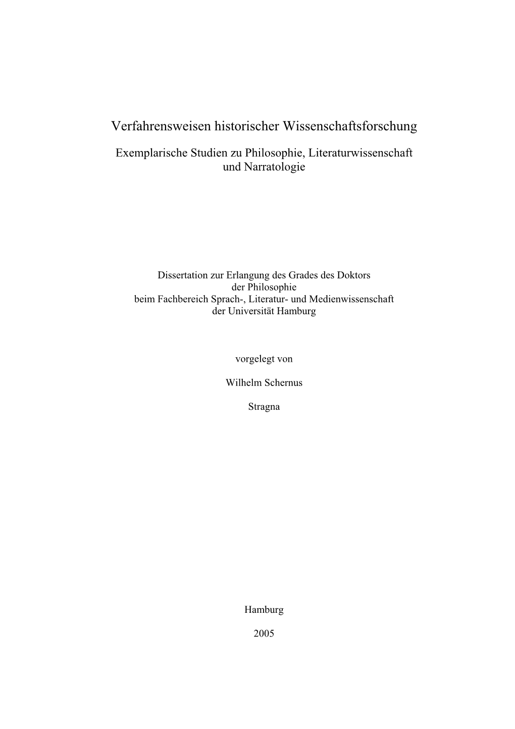 Verfahrensweisen Historischer Wissenschaftsforschung