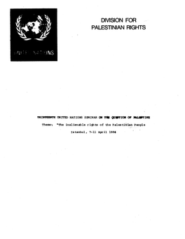 Division for Palestinian Rights