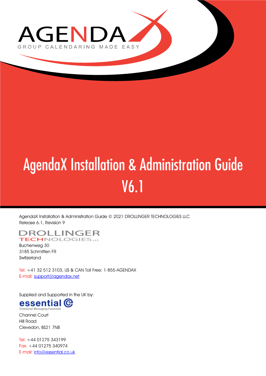 Agendax Installation Guide V6.1