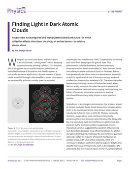 Finding Light in Dark Atomic Clouds