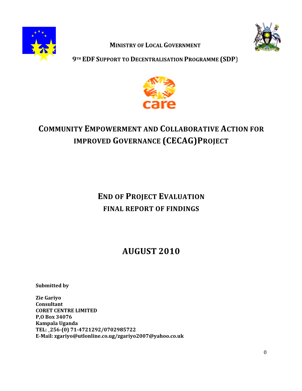 Improved Governance (Cecag)Project