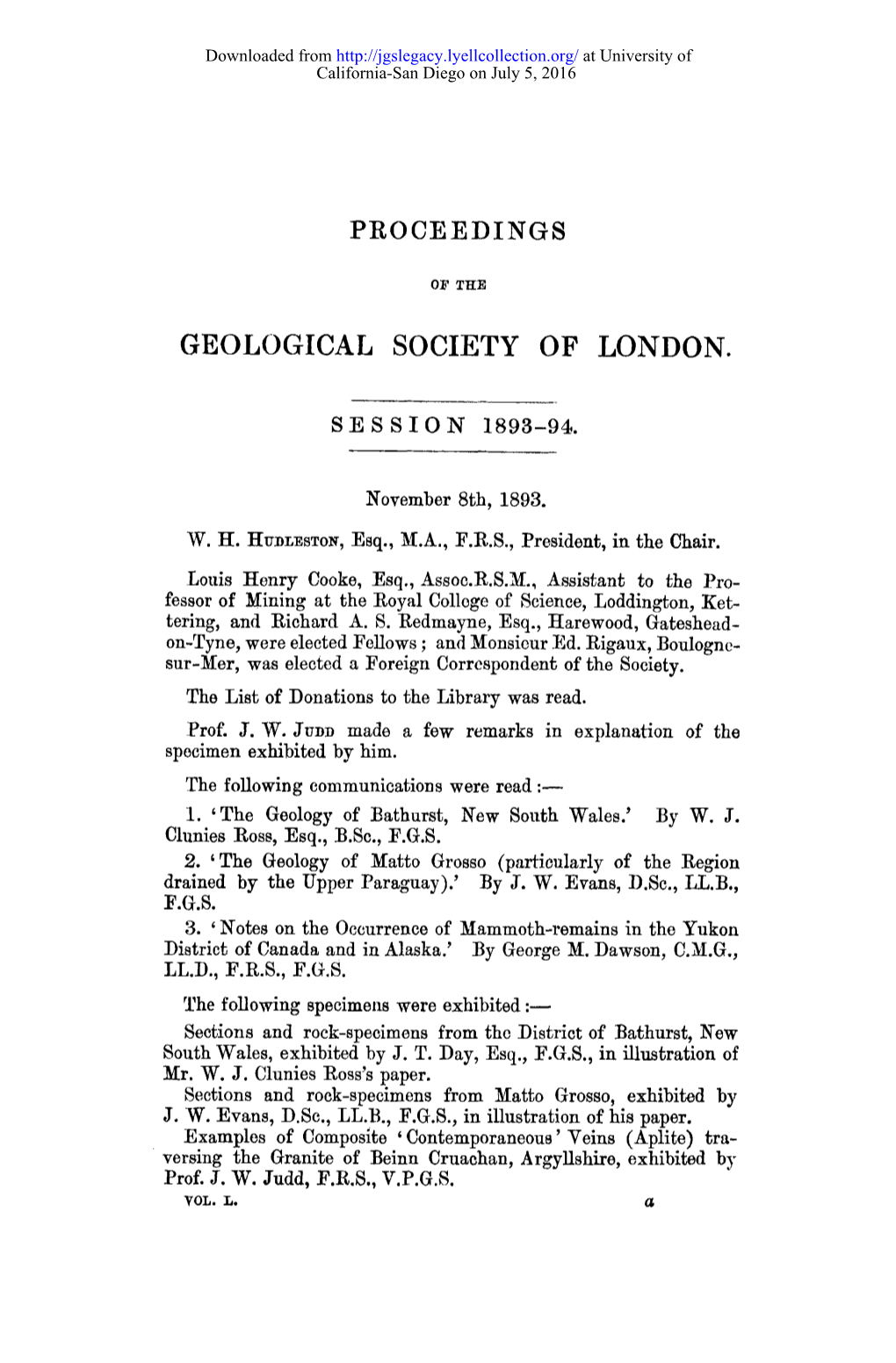 Geological Society of London