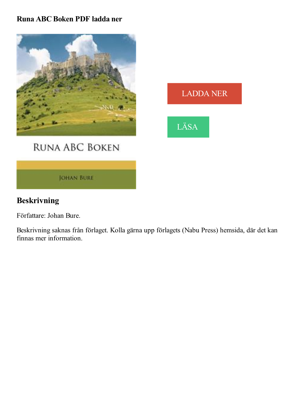 Runa ABC Boken PDF Ladda Ner