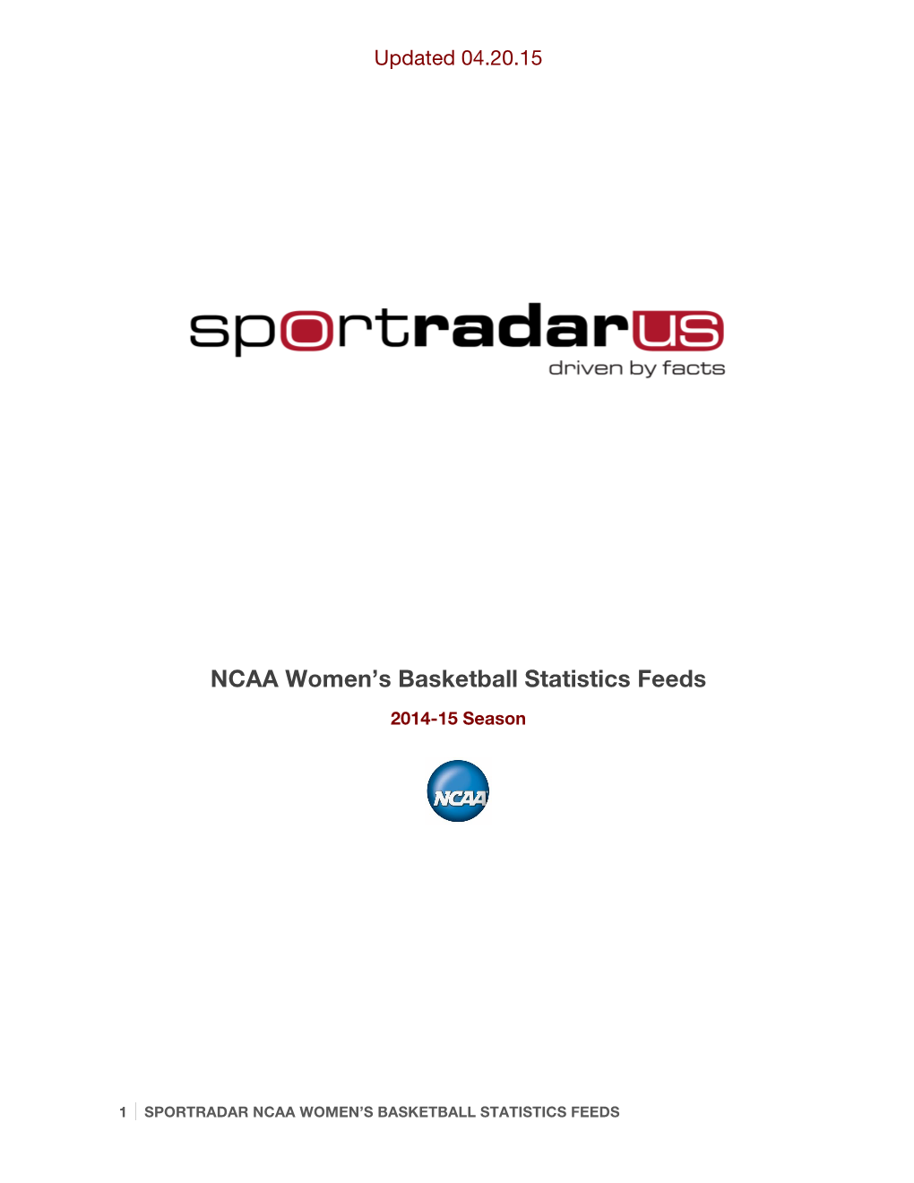 2014-15 Sportradar NCAAWB Statistics Summary