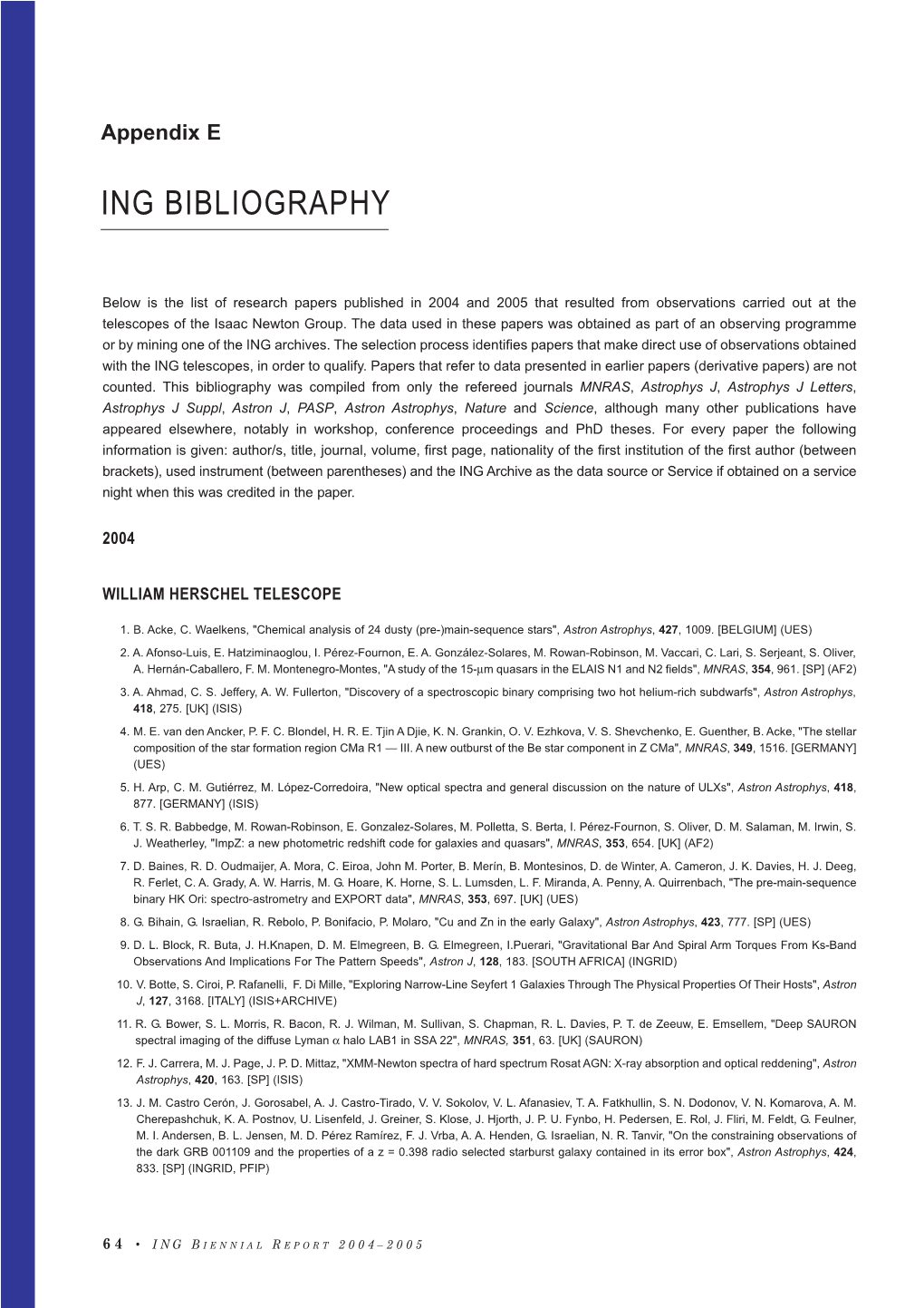 Ing Bibliography