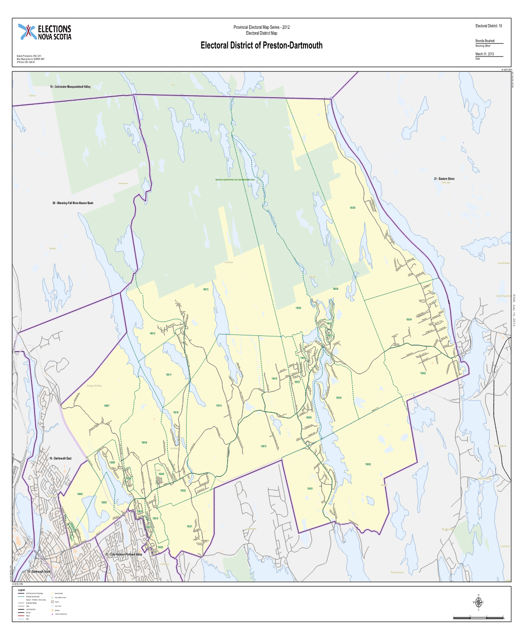 Electoral District of Preston-Dartmouth Returning Officer