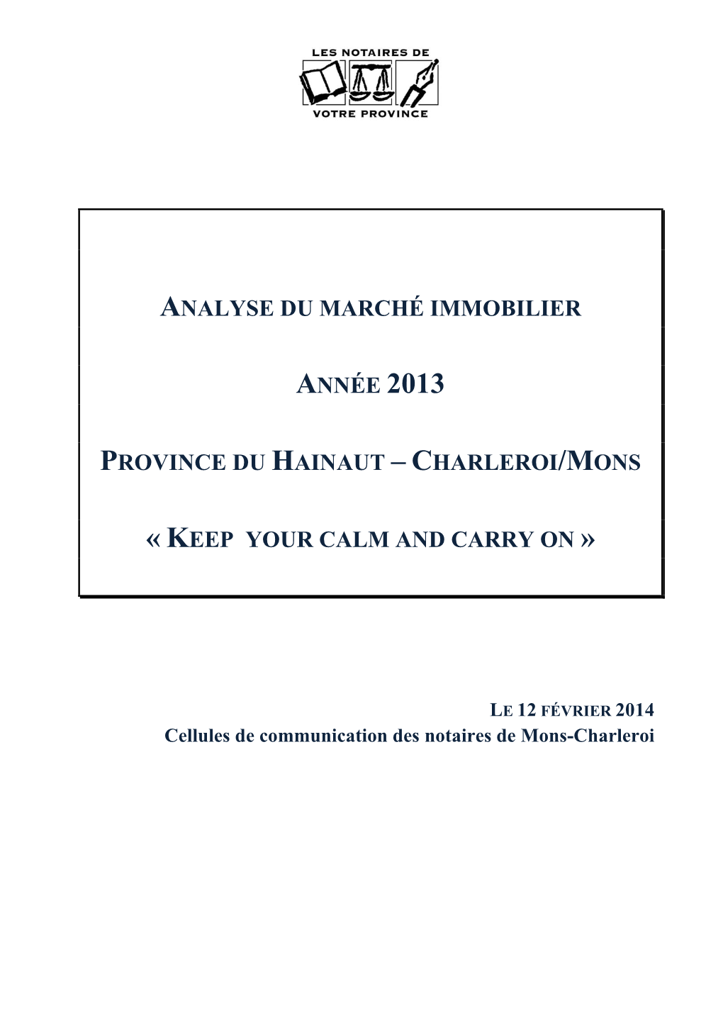 Analyse Du Marché Immobilier 2010