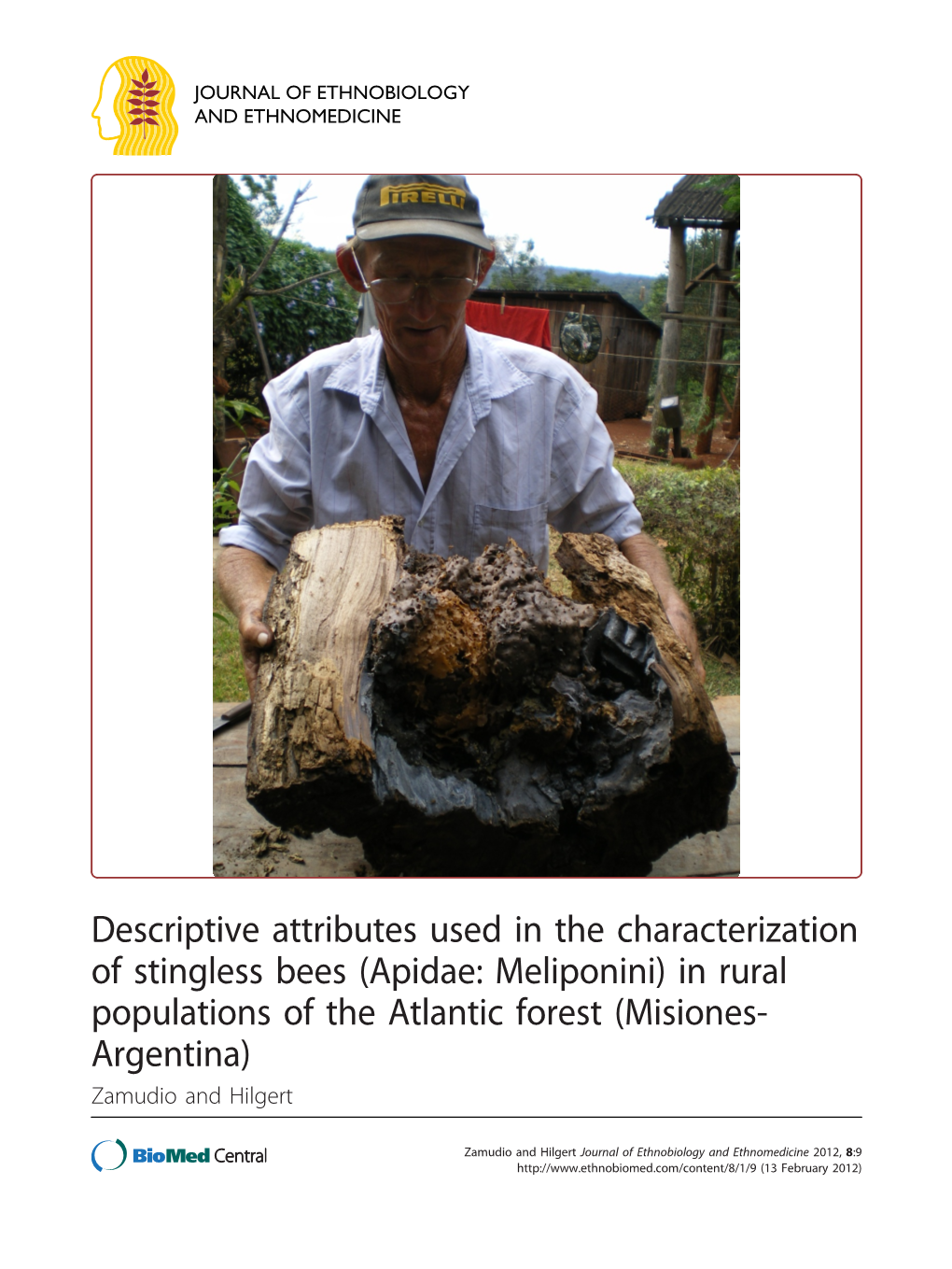 Descriptive Attributes Used in the Characterization of Stingless Bees