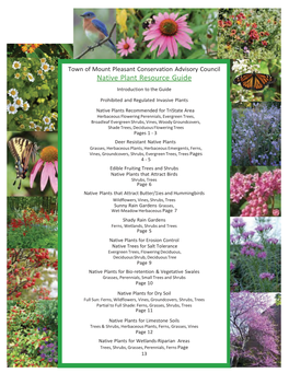 Native Plant Resource Guide