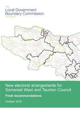 New Electoral Arrangements for Somerset West and Taunton Council
