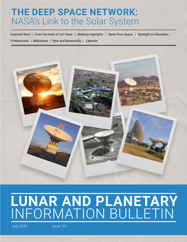 Lunar and Planetary Information Bulletin No. 161 (July 2020)