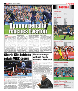 Rooney Penalty Rescues Everton