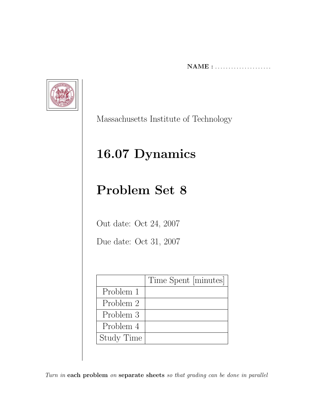 16.07 Homework 8